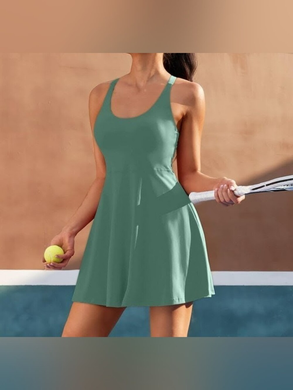 NWOT Athletic Preppy Green Tennis Dress- Women's
